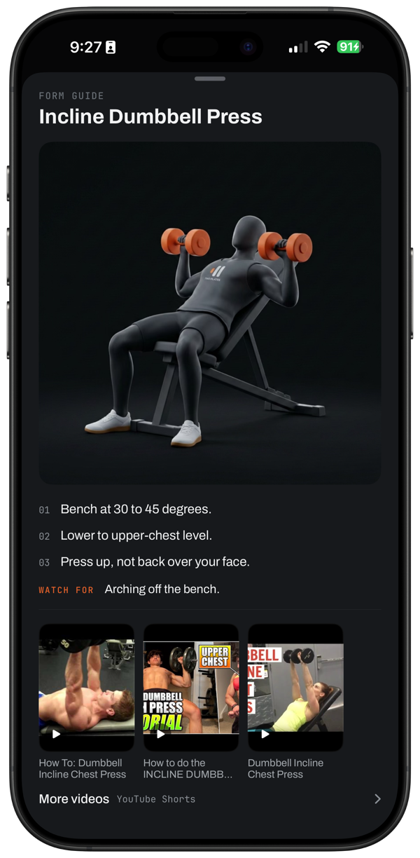 Two Plates form guide for an exercise, framed